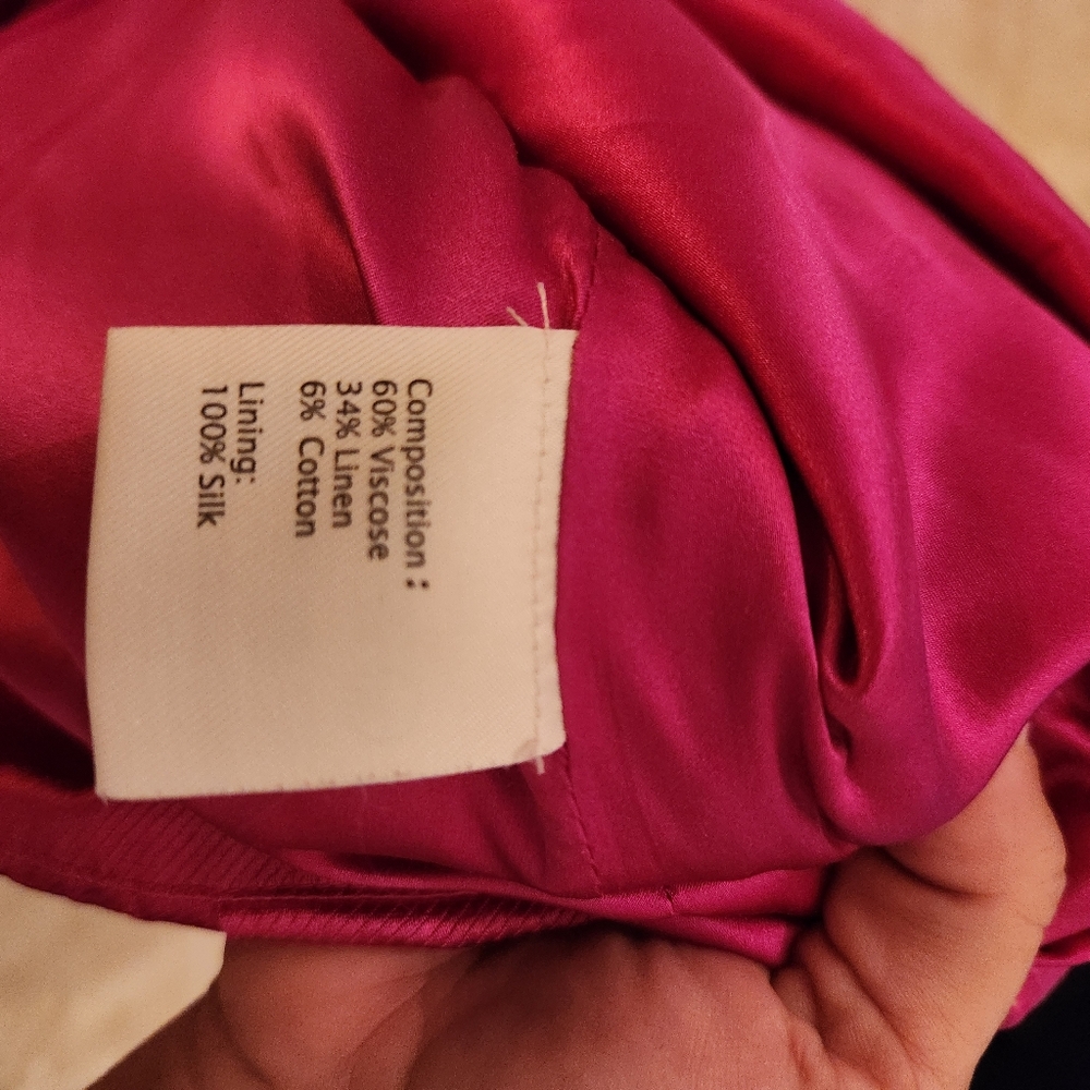 3.1 Phillip Lim Fucshia 1 Shoulder Ruffle Moni Dress Size 6 Small - Picture 10 of 11